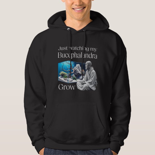 Zen and Bucephalandra – The Art of Aquascaping Hoodie (Front)