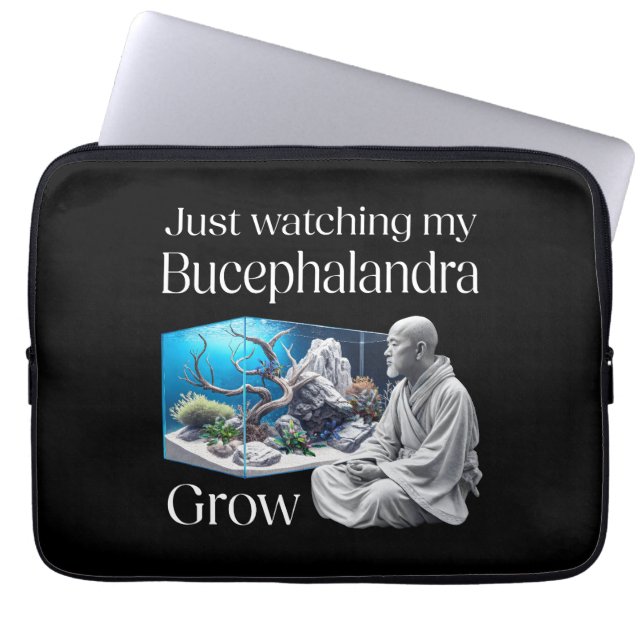 Zen and Bucephalandra – The Art of Aquascaping Laptop Sleeve (Front)