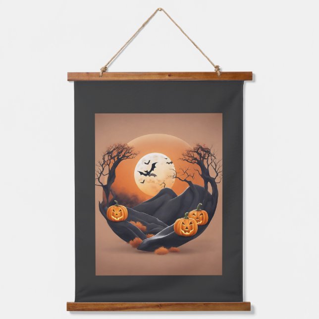 Zen and the Art of Halloween Design Hanging Tapestry (Front)