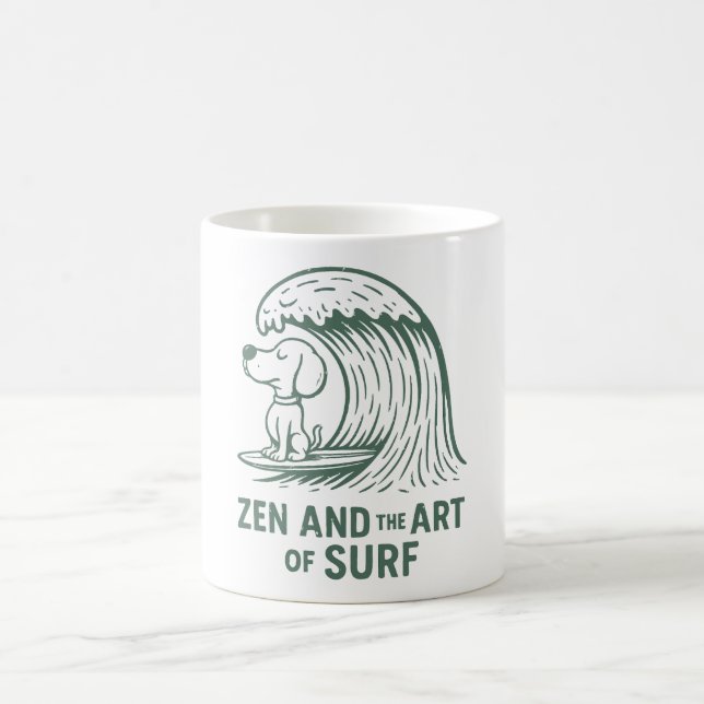 Zen and the Art of Surf Coffee Mug (Center)
