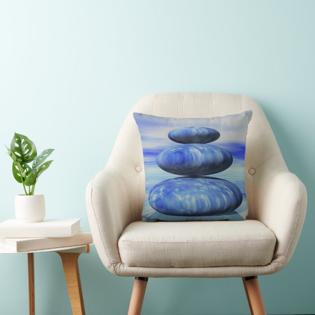 Zen Arctic Stones Balance  Cushion (Chair)