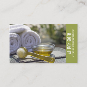 Zen Aromatherapy Massage therapist Salon SPA Business Card