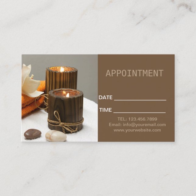 Zen Aromatherapy SPA Massage therapy Appointment (Front)