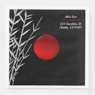 Zen Art ,good luck  ,personalised Napkin