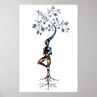 Zen Art Grow Like A Tree Poster