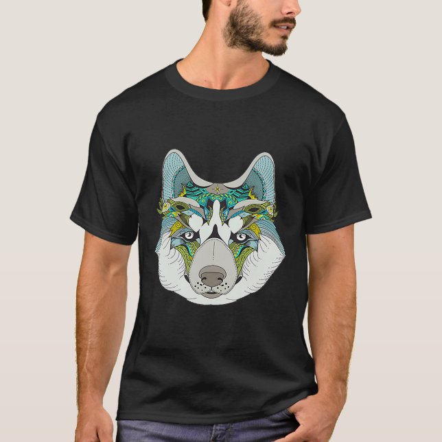 Zen Art Husky T-Shirt (Front)