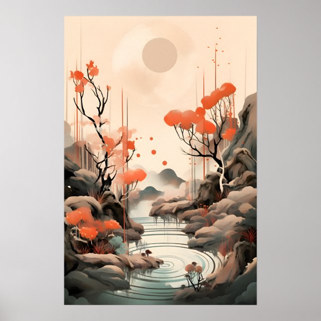 Zen Art Japandi Poster (Front)