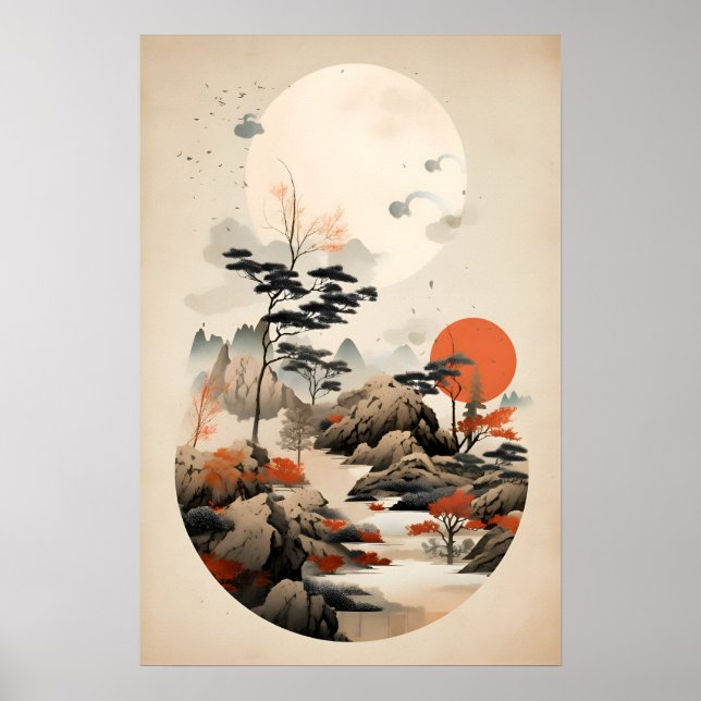 Zen Art Japandi Poster (Front)