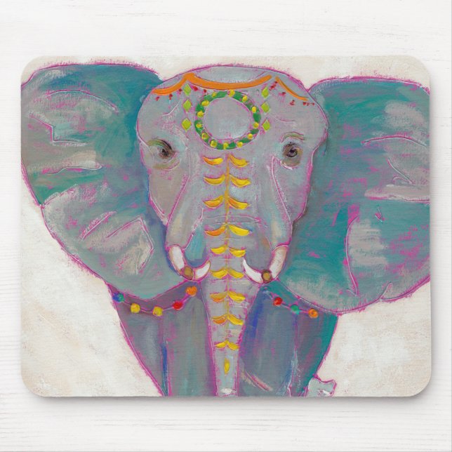 Zen Asian Elephant Mouse Mat (Front)