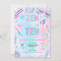 Zen At Ten Party Pastel Spa Makeup 10th Birthday 