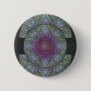 Zen Awakening, reiki, healing, chakra 6 Cm Round Badge