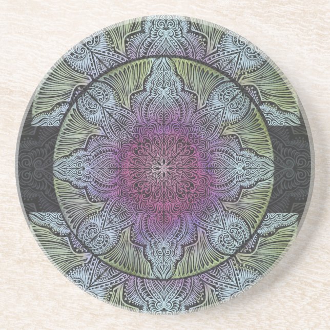 Zen Awakening, reiki, healing, chakra Coaster (Front)