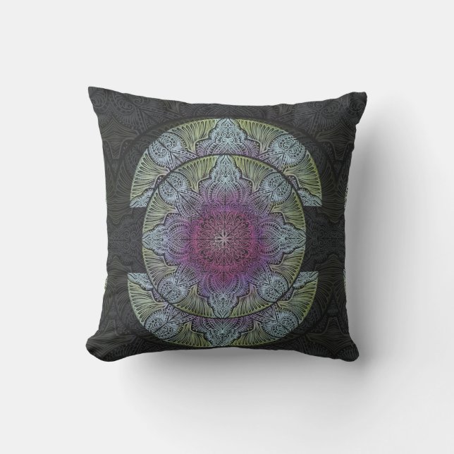 Zen Awakening, reiki, healing, chakra Cushion (Front)