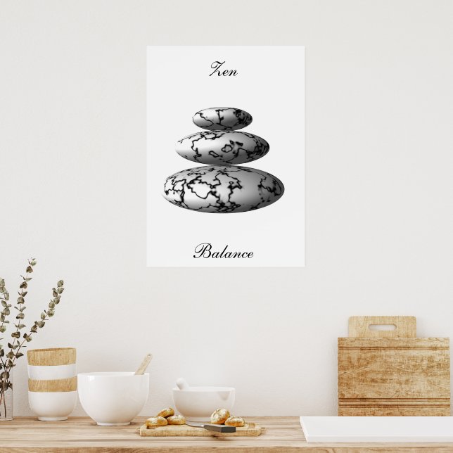 Zen Balance Poster (Kitchen)
