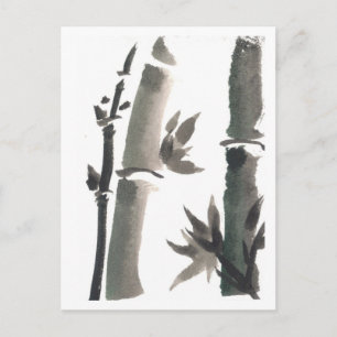 Zen Bamboo Art Postcard