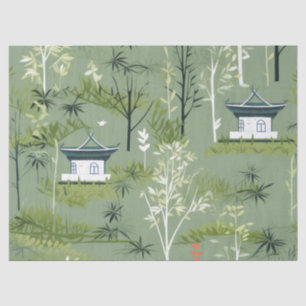 Zen Bamboo Forest Botanical Pattern (2) Tissue Paper
