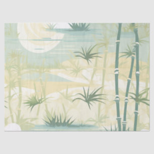 Zen Bamboo Forest Botanical Pattern (5) Tissue Paper