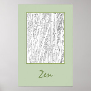 'Zen Bamboo' Poster