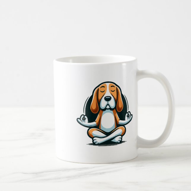 Zen Beagle Lance Canine Calmness Apparel  Coffee Mug (Right)