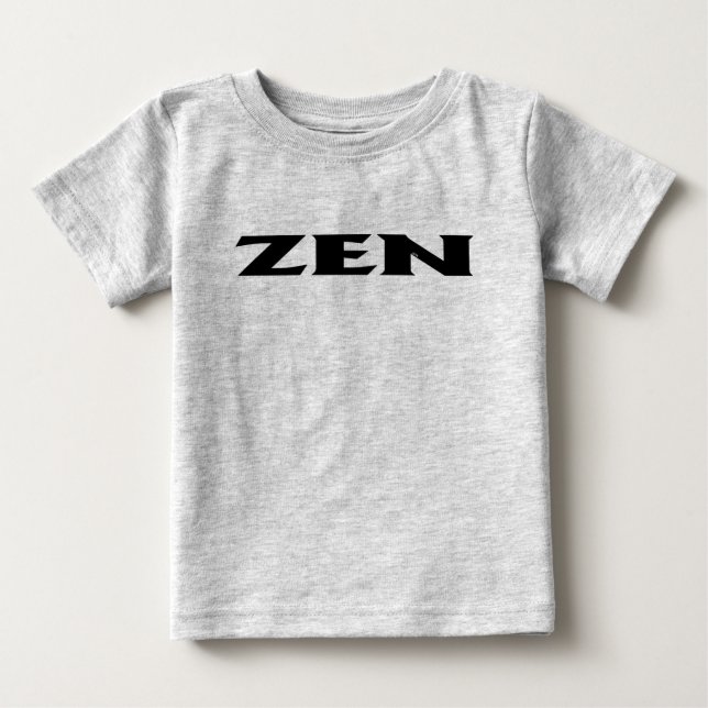 Zen black baby grey T-shirt (Front)
