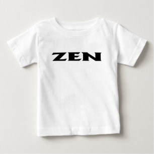 Zen black baby white shirt