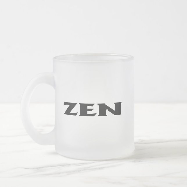 Zen black frosted mug (Left)