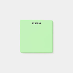 Zen black green note pads