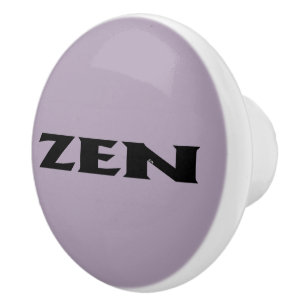 Zen black grey ceramic knob