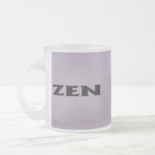 Zen black grey frosted mug