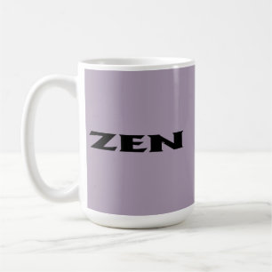 Zen black grey mug