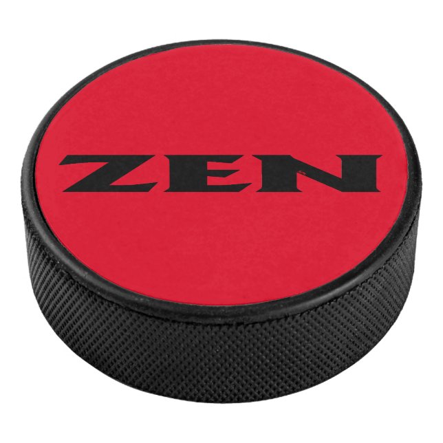 Zen black red hockey puck (3/4)