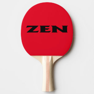 Zen black red ping pong paddle