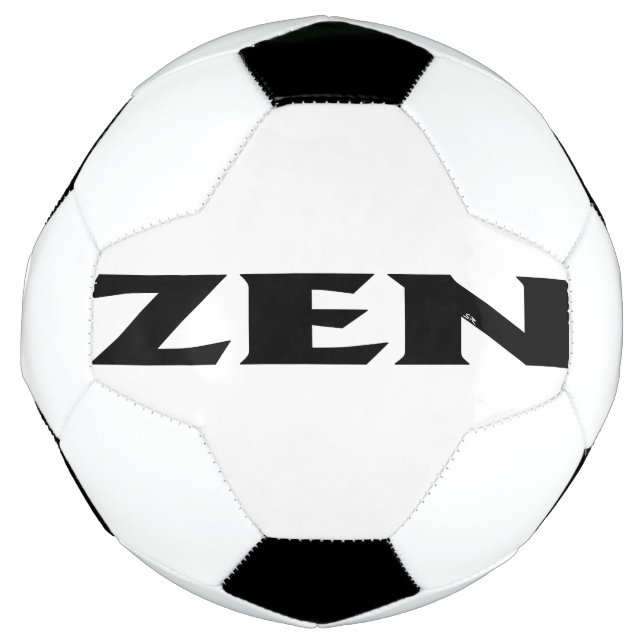 Zen black soccer ball (Front)