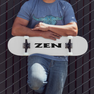 Zen black white skateboard