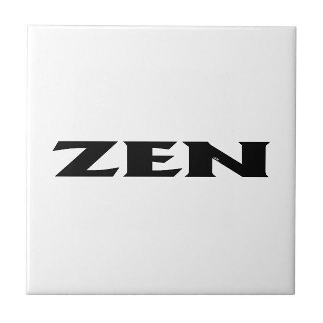 Zen black white small tile (Front)