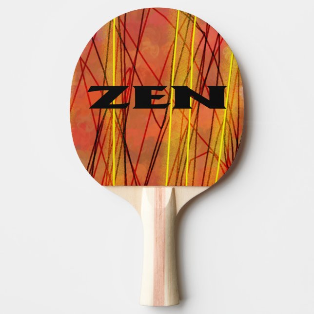 Zen black wire ping pong paddle (Front)