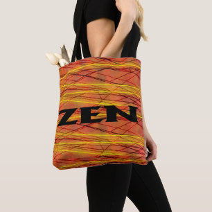 Zen black wire shoulder tote bag