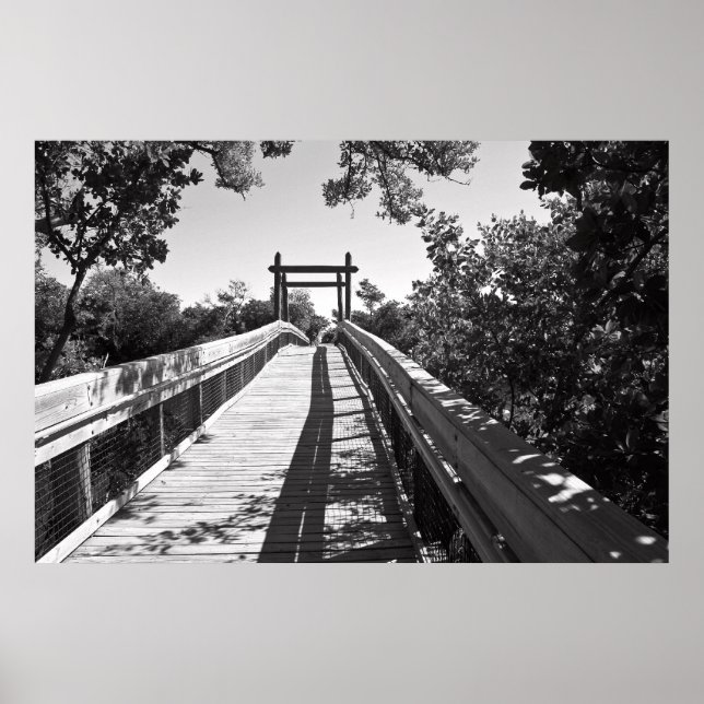 Zen Boardwalk Canvas Poster (Front)