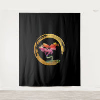 Zen Bonsai Tree Japanese Circle Enso Asian Art