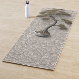 Zen Bonsai Yoga Mat – Minimal 3D Texture Mat