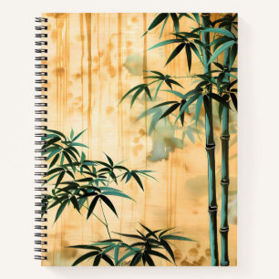 Zen Botanical Nature Bamboo Forest Notebook