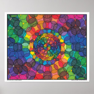 Zen Bubbleverse - Spinning Rainbows Print