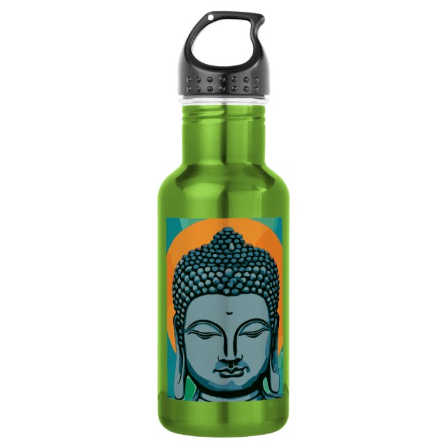 Zen Buddha Head  532 Ml Water Bottle (Front)