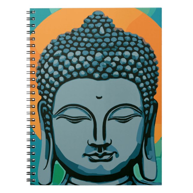 Zen Buddha Head  Notebook (Front)