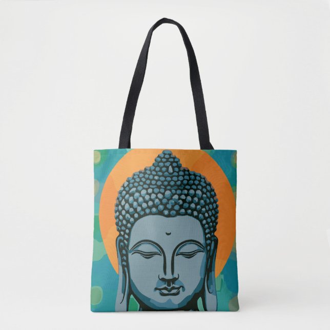 Zen Buddha Head  Tote Bag (Front)