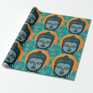 Zen Buddha Head  Wrapping Paper