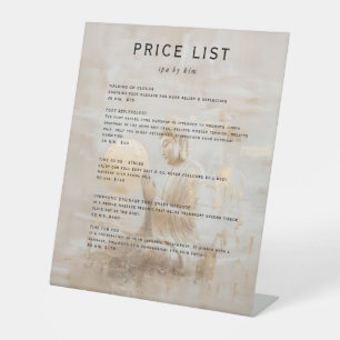 Zen Buddha Healing Spa Salon Pedestal Sign
