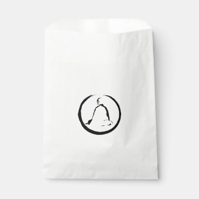 Zen Buddha Meditating Favour Bags (Front)