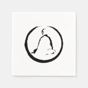 Zen Buddha Meditating Paper Napkins