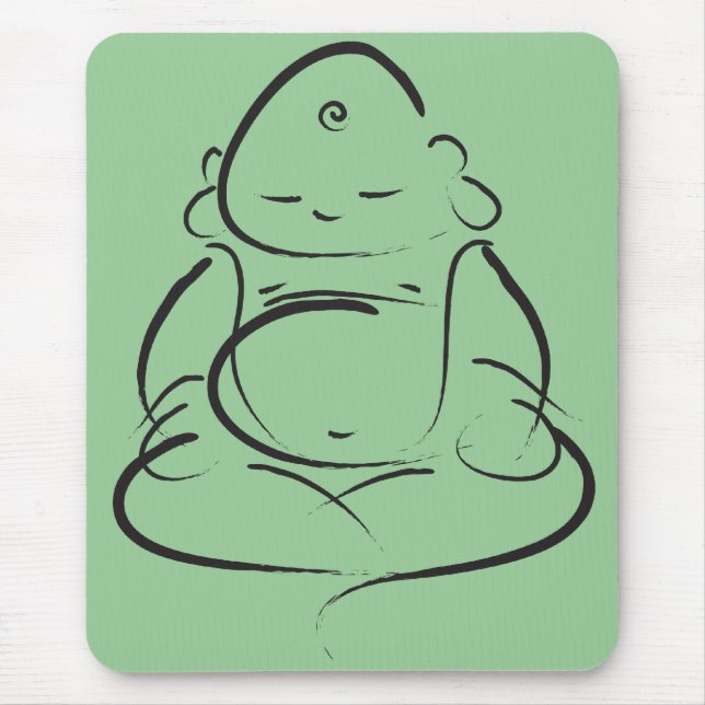 Zen Buddha Mouse Mat (Front)